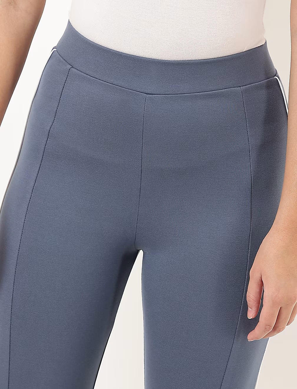 NIEBIESKIE LEGGINSY LAMPASY T59-4968K-BE