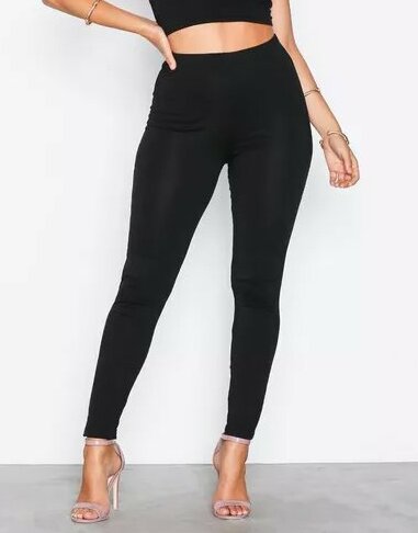 czarne legginsy basic