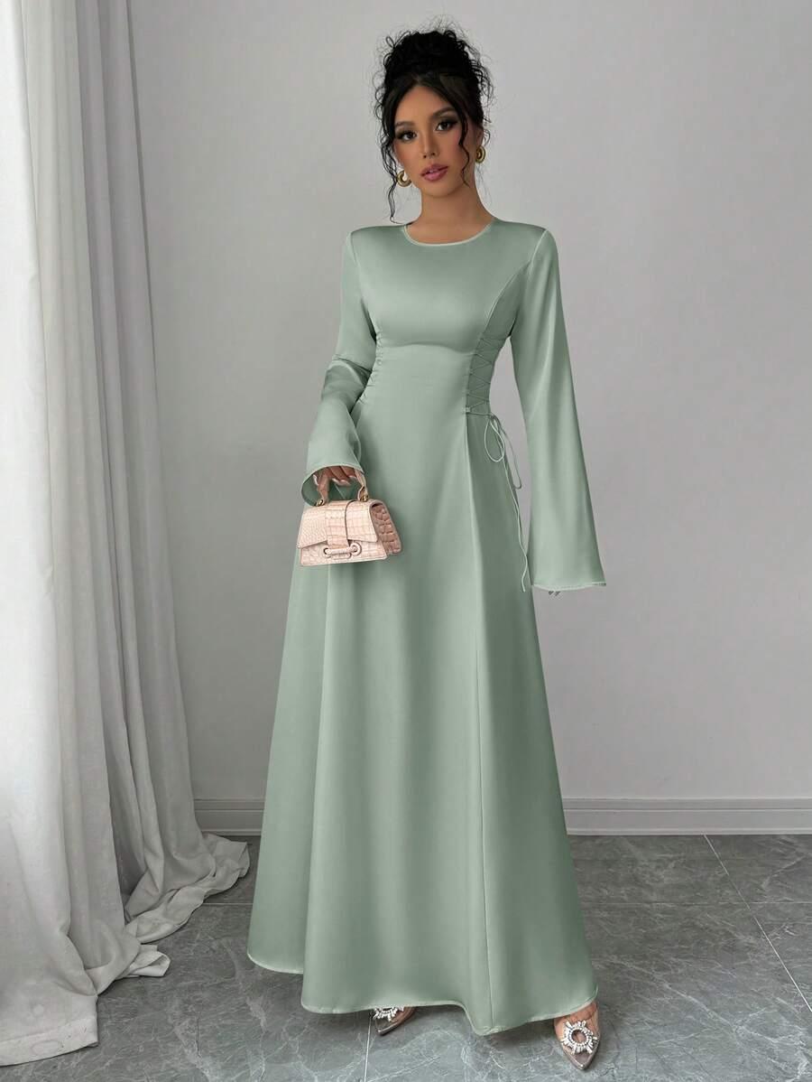 ZIELONA SUKIENKA MAXI