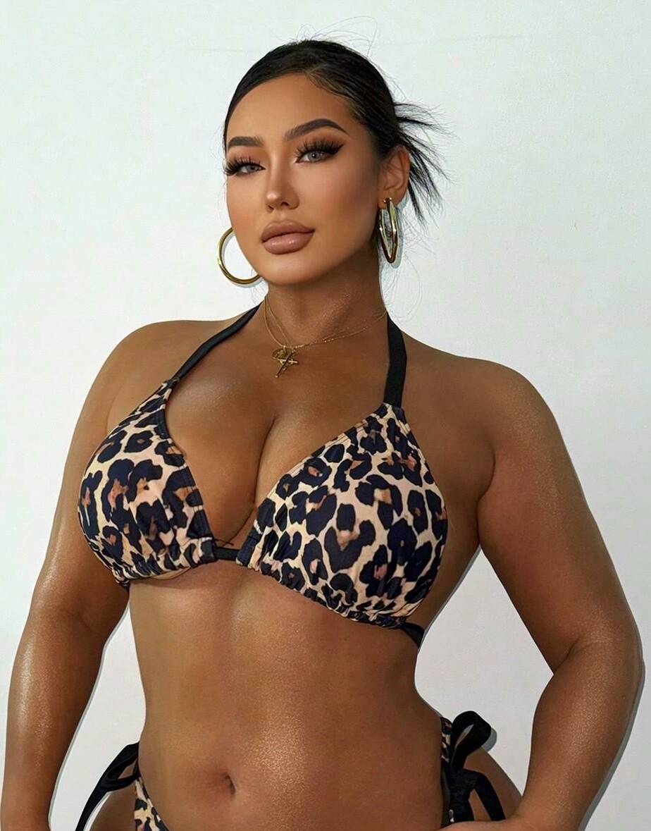 WIĄZANA GÓRA OD BIKINI ANIMAL PRINT