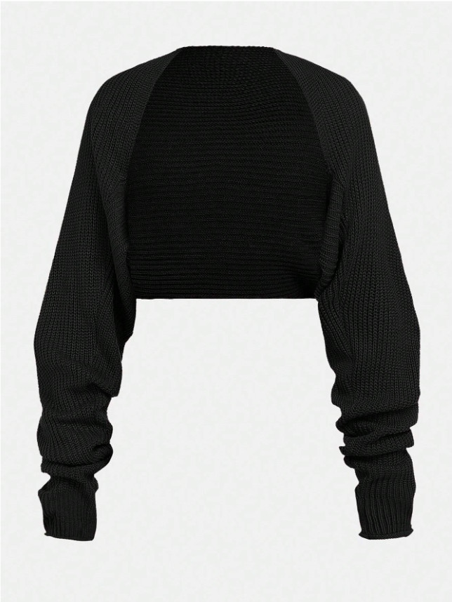 CZARNY SWETER KARDIGAN