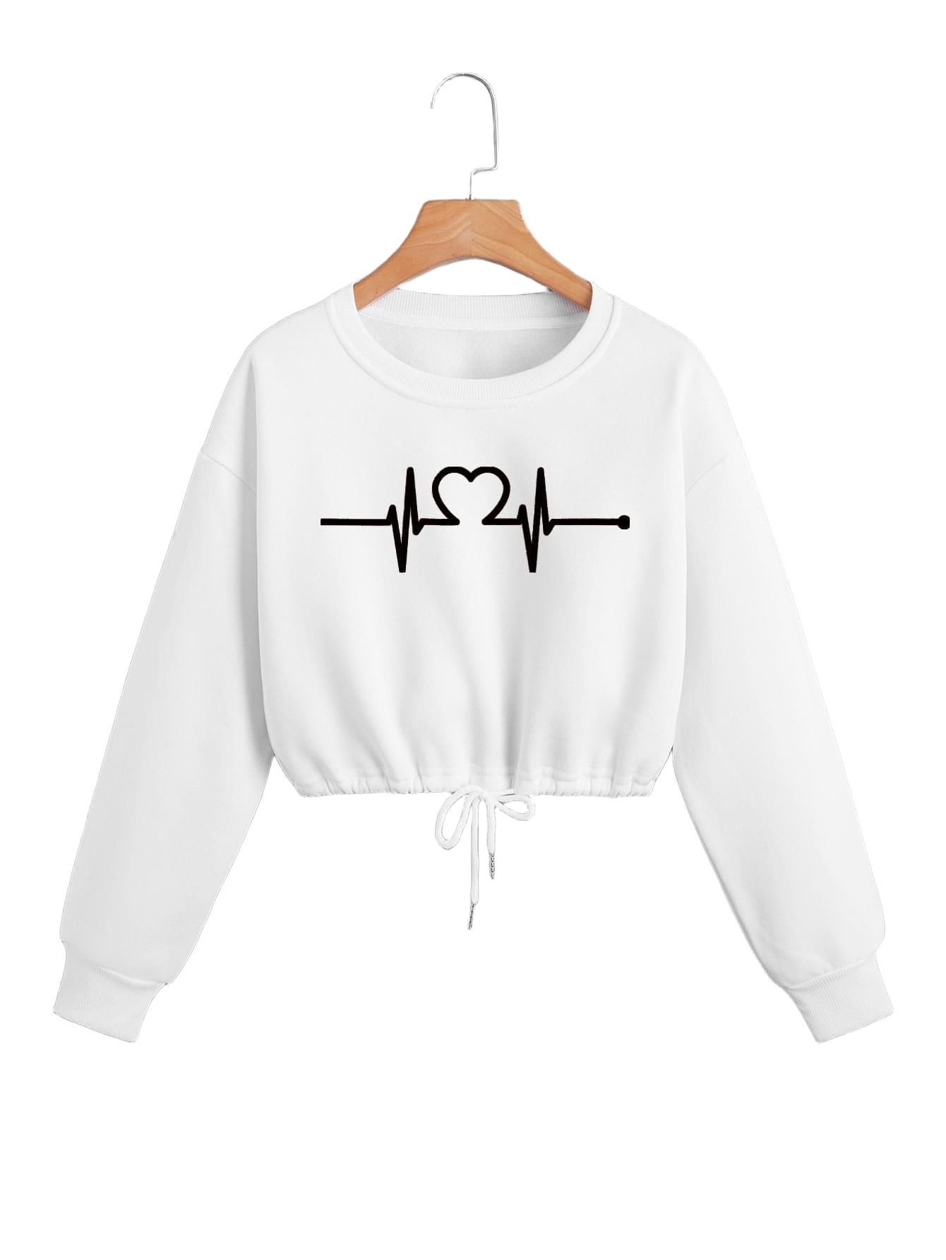 KRÓTKA BLUZA ZE ŚCIĄGACZEM