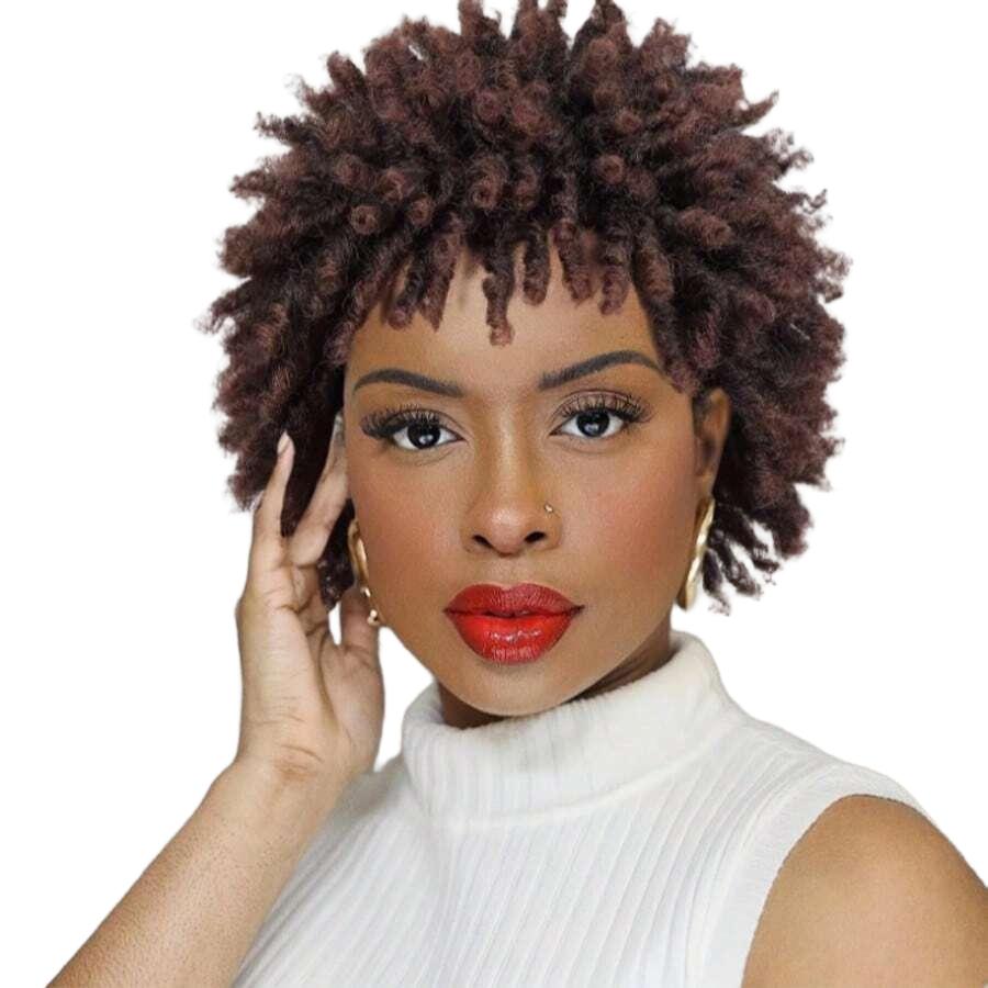 peruka włosy syntetyczne afro