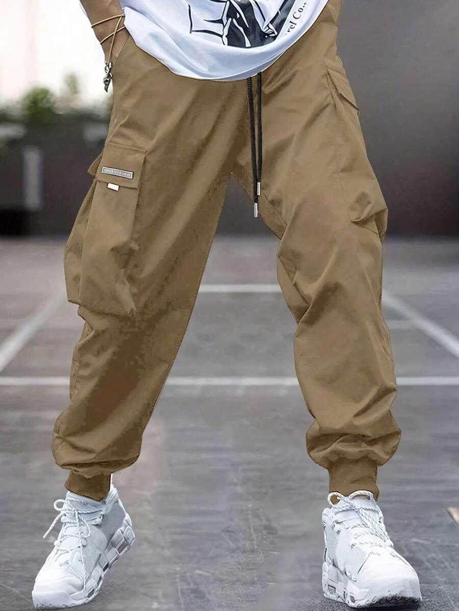 BRĄZOWE SPODNIE CASUAL