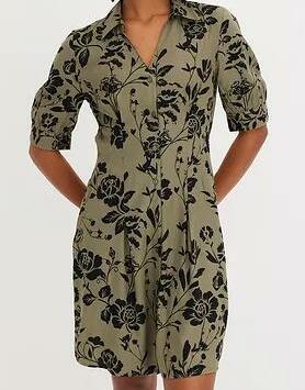 SUKIENKA KOSZULOWA Z WISKOZY