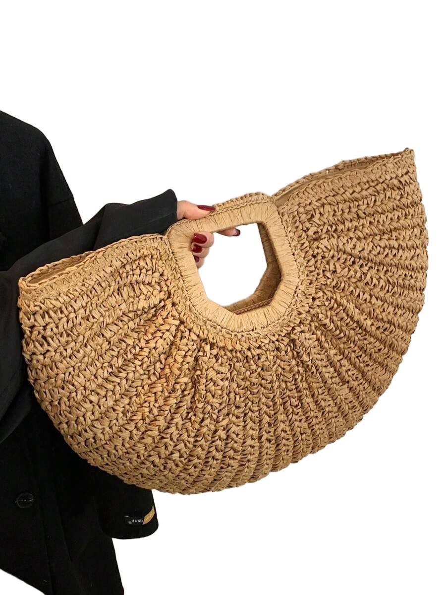 brązowa torebka boho