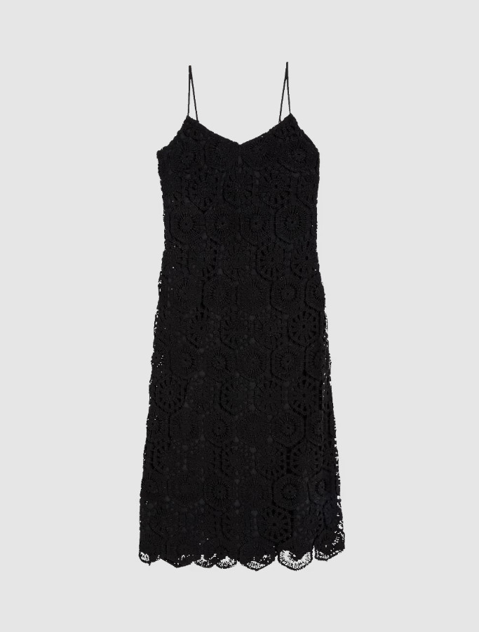 MIDI CZARNA SUKIENKA TEKSTURA T69-1705-Y0