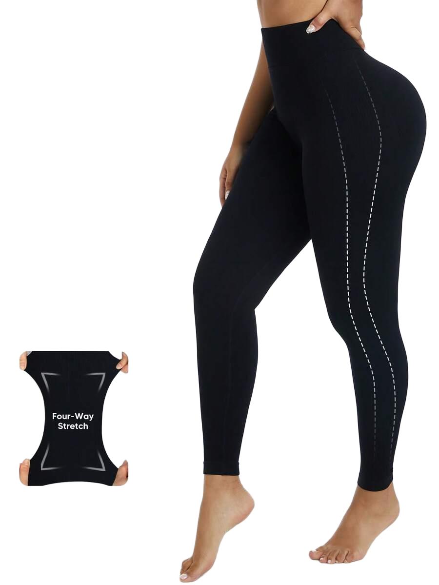 czarne sportowe legginsy