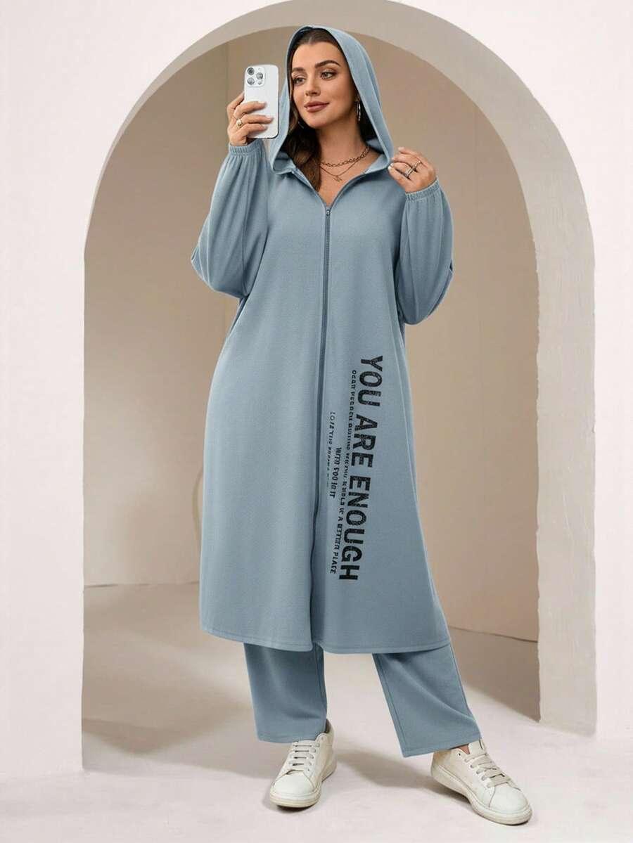 niebieski komplet bluza spodnie