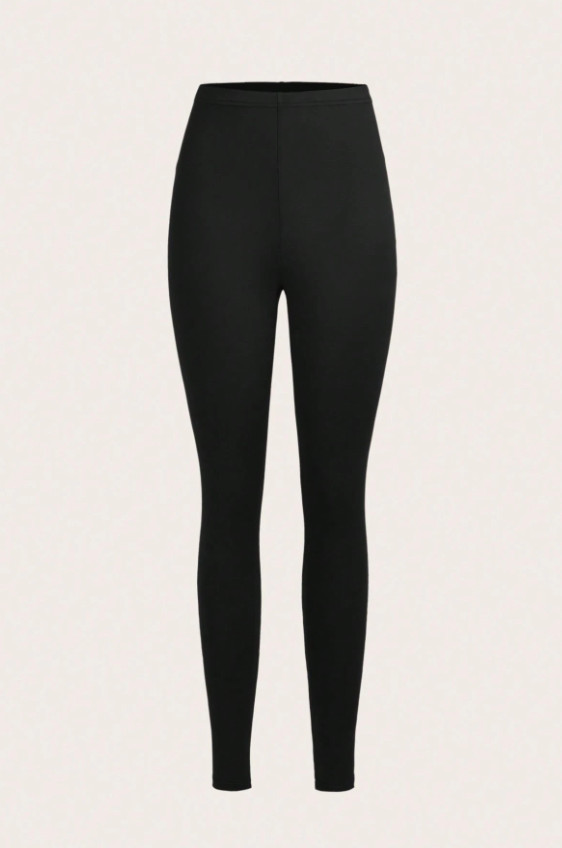 klasyczne czarne legginsy basic