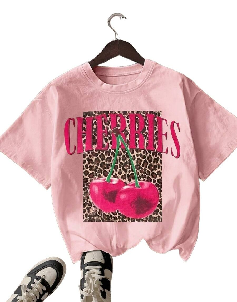 T-SHIRT DAMSKI Z OKRĄGŁYM DEKOLTEM