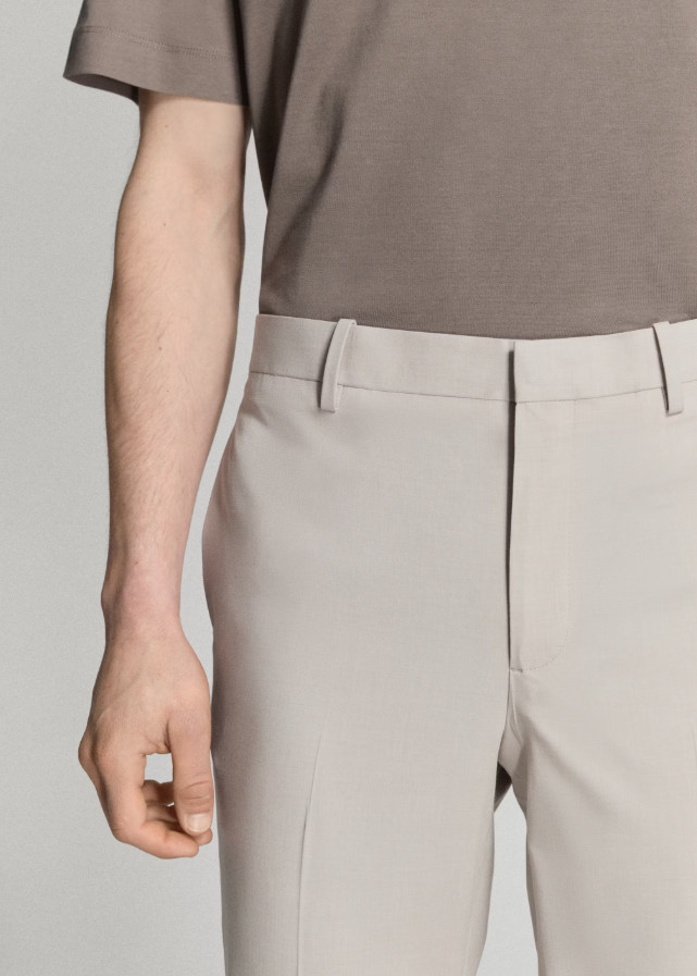 eleganckie spodnie garniturowe slim-fit