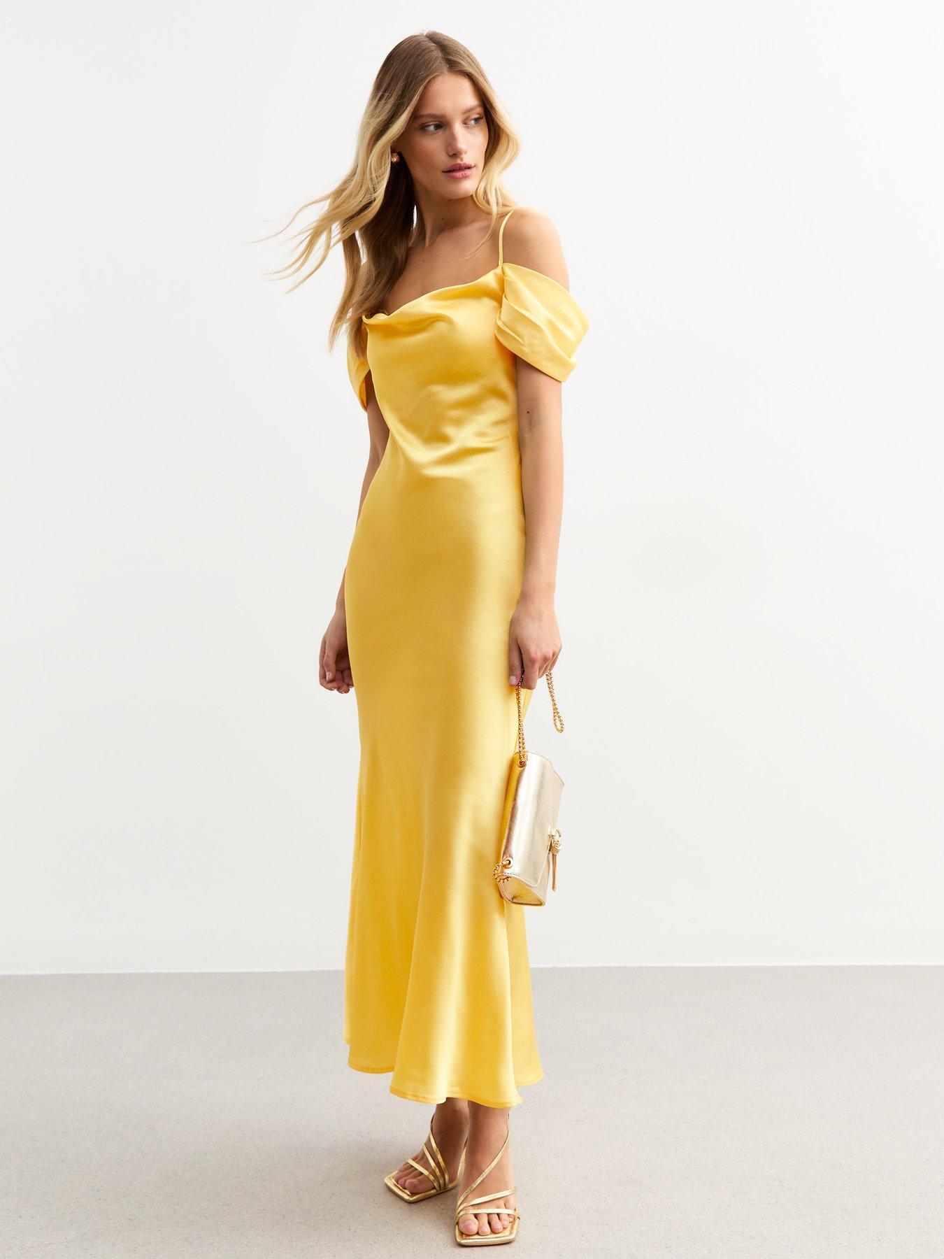 NEW LOOK SUKIENKA MAXI Z SATYNY