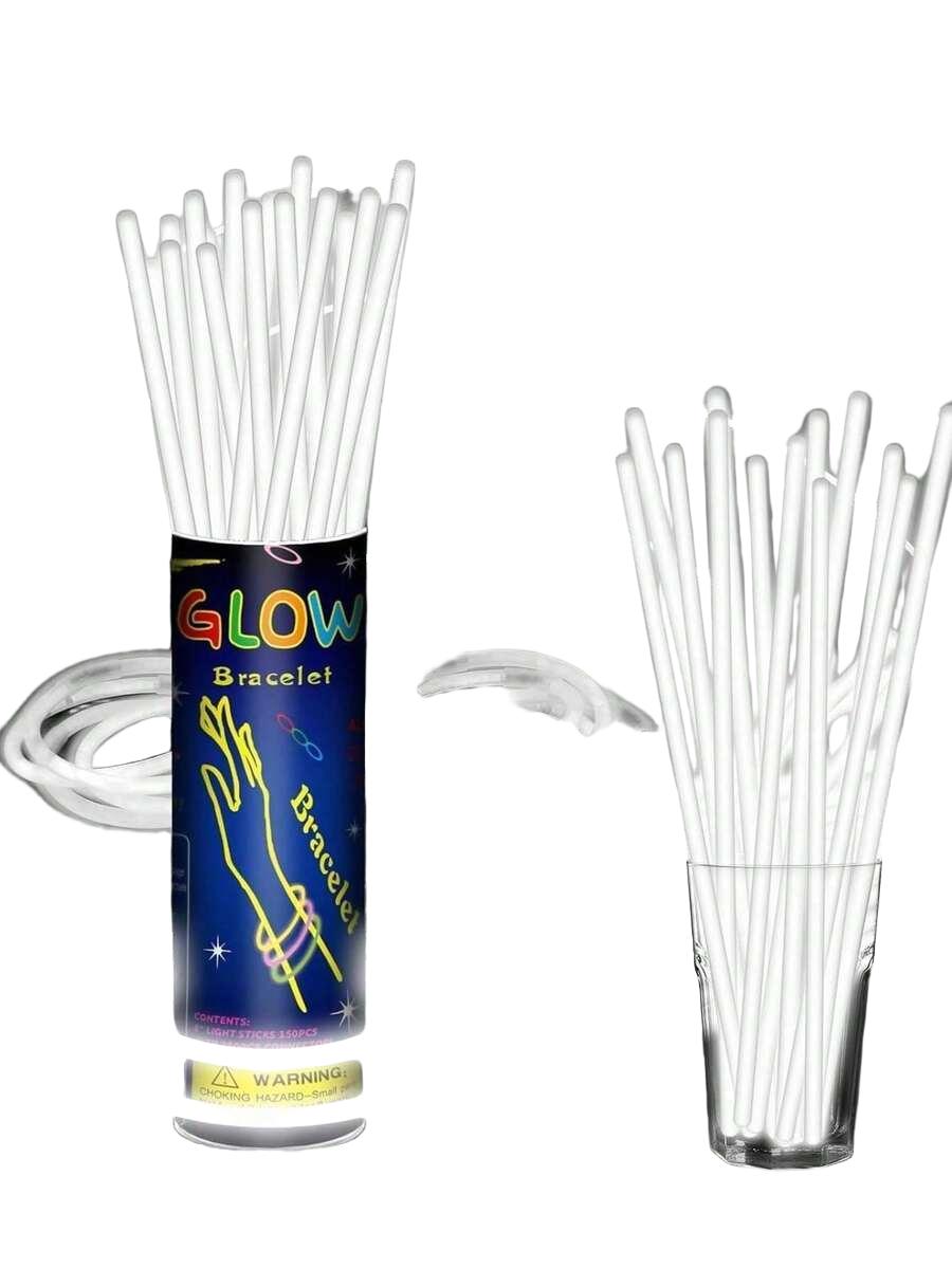 BIAŁE FLUORESCENCYJNE BRANSOLETKI 5-PACK