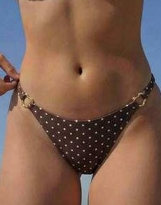 DÓŁ OD BIKINI WZÓR GROCHY