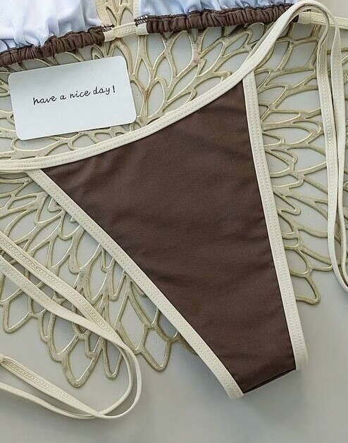 brązowy dół od bikini
