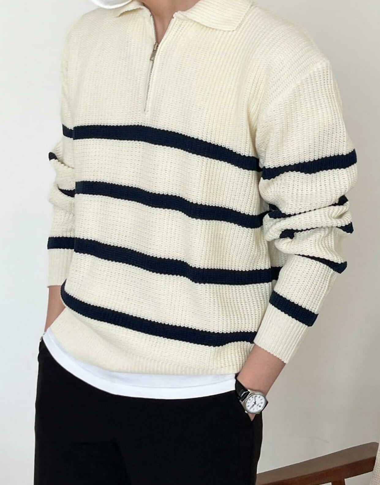 ECRU SWETER PASKI