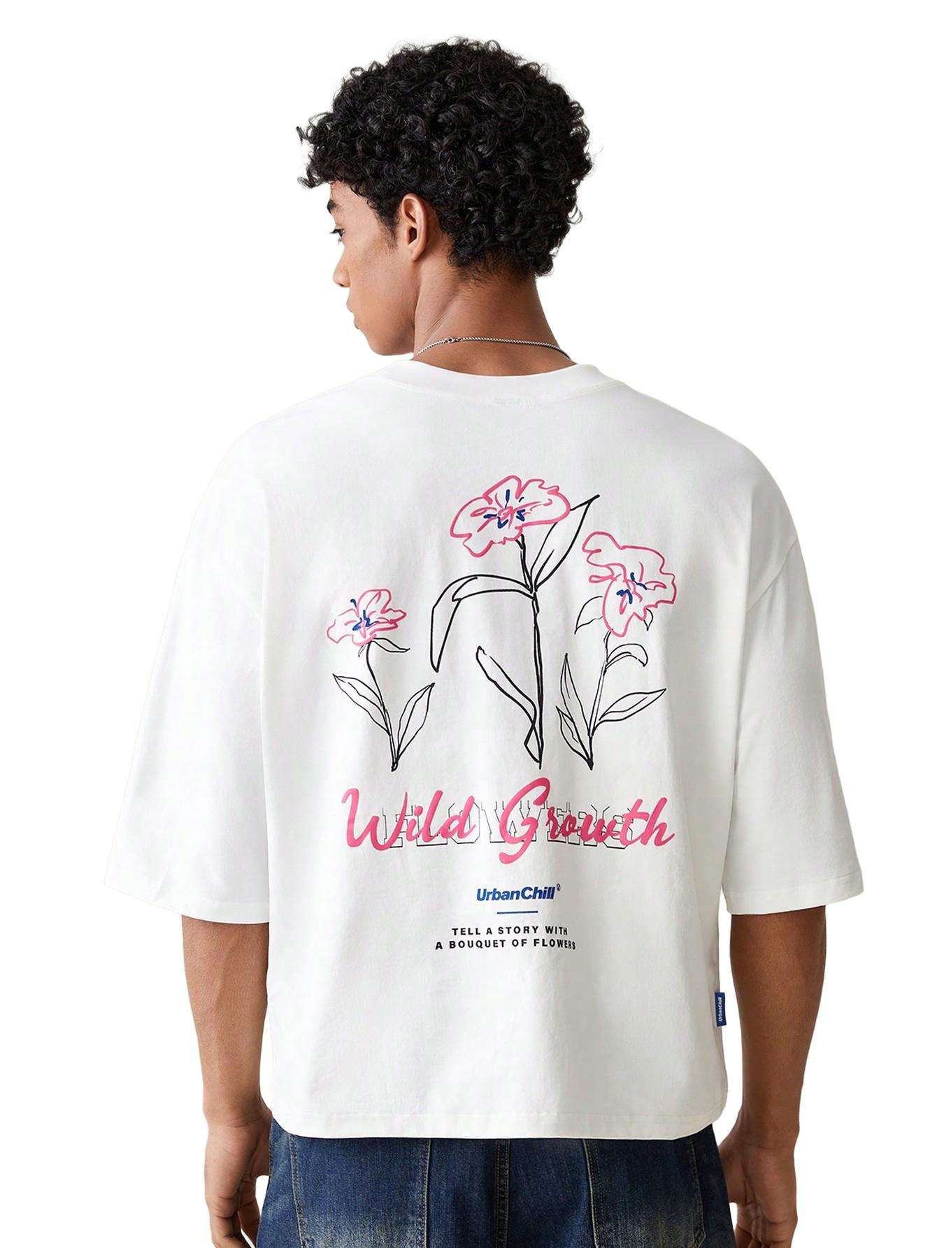 BIAŁY T-SHIRT OKRĄGŁY DEKOLT 