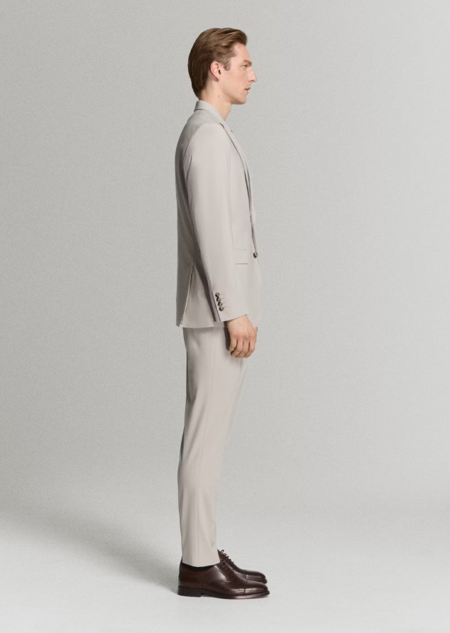 eleganckie spodnie garniturowe slim-fit
