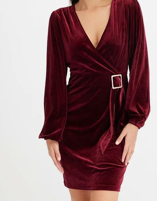 SUKIENKA KOKTAJLOWA GLAMOUR OŁÓWKOWA PLUS SIZE