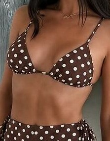 GÓRA OD BIKINI WZÓR GROSZKI