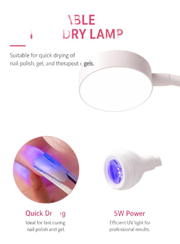 biała lampa led