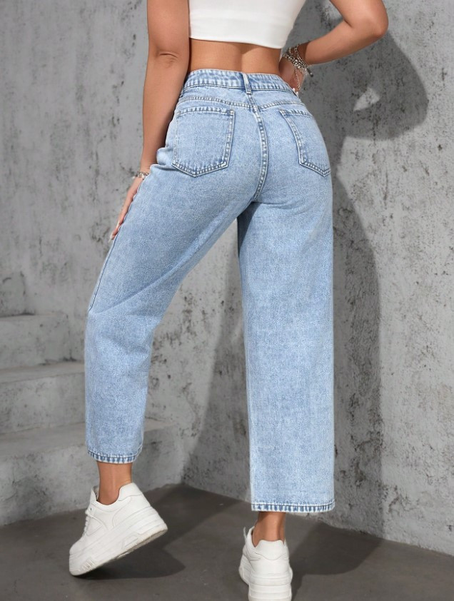 NIEBIESKIE SPODNIE JEANS 