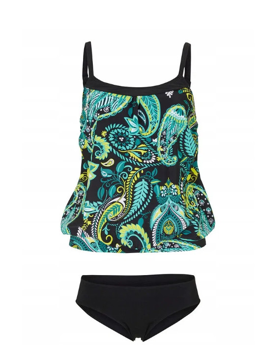 TANKINI 2 CZĘŚCIOWE WE WZORY 