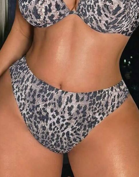 dół od bikini animal print 