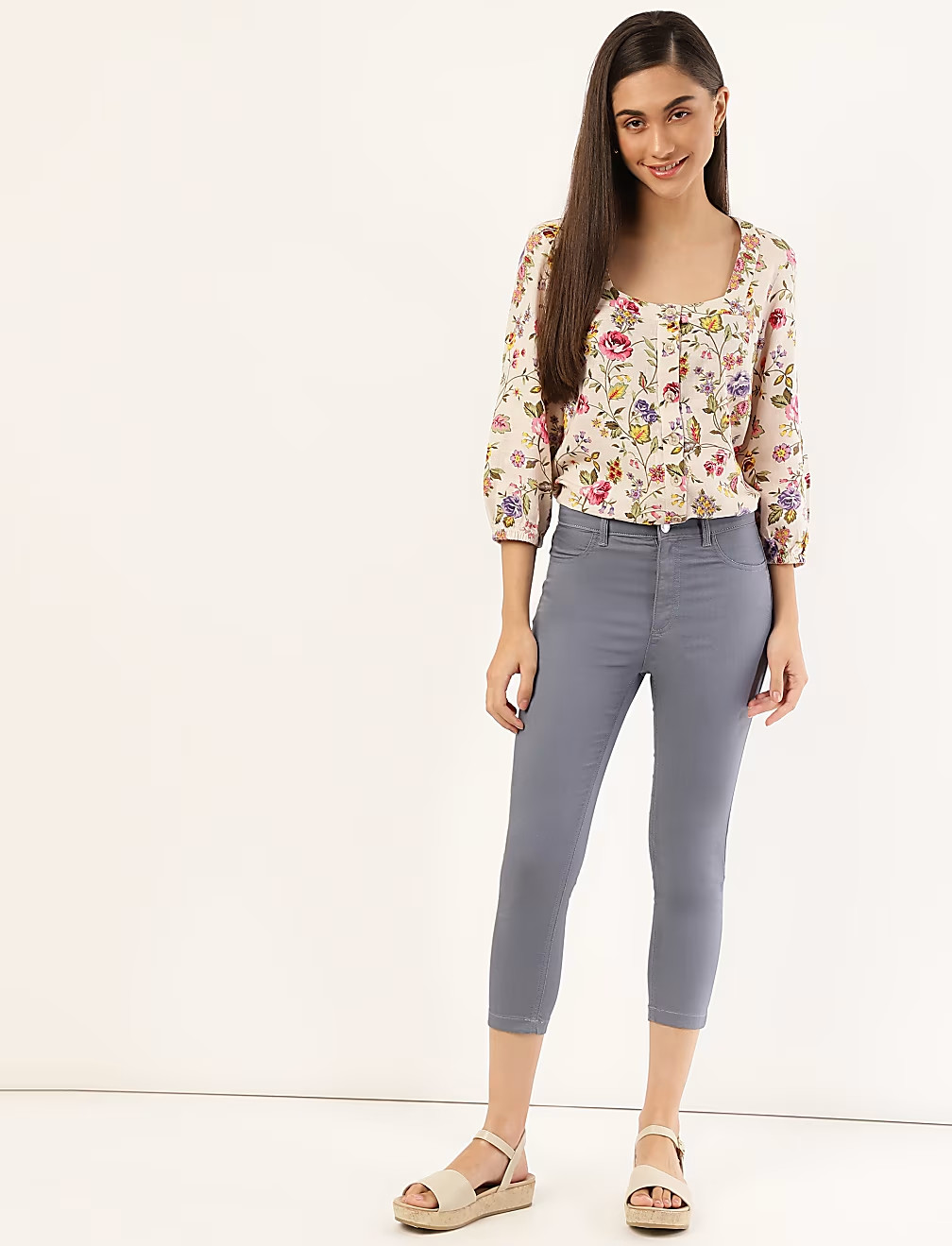 NIEBIESKIE SPODNIE RURKI T57-9436K-BE