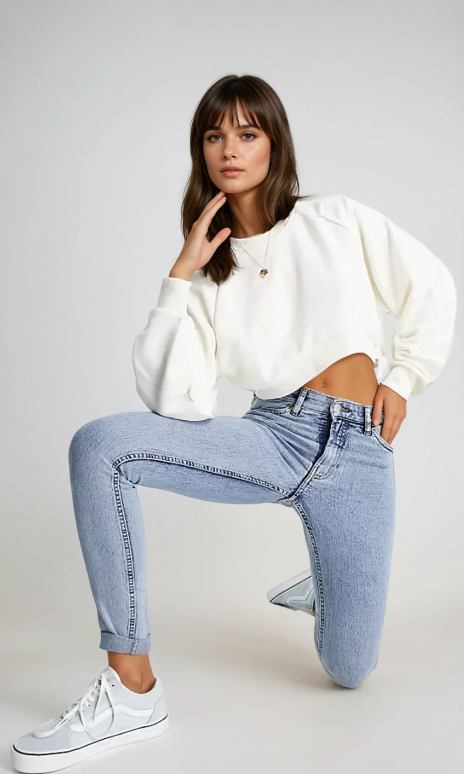 NIEBIESKIE SPODNIE RURKI JEANS