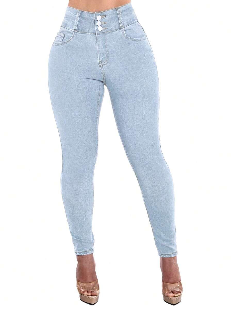 NIEBIESKIE SPODNIE JEANS 