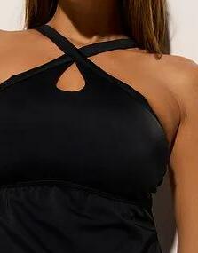 CZARNY KOMPLET TANKINI 