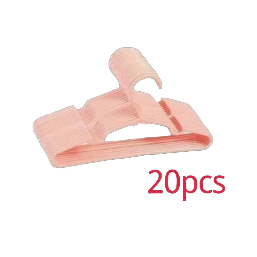 różowe wieszaki 20-pack