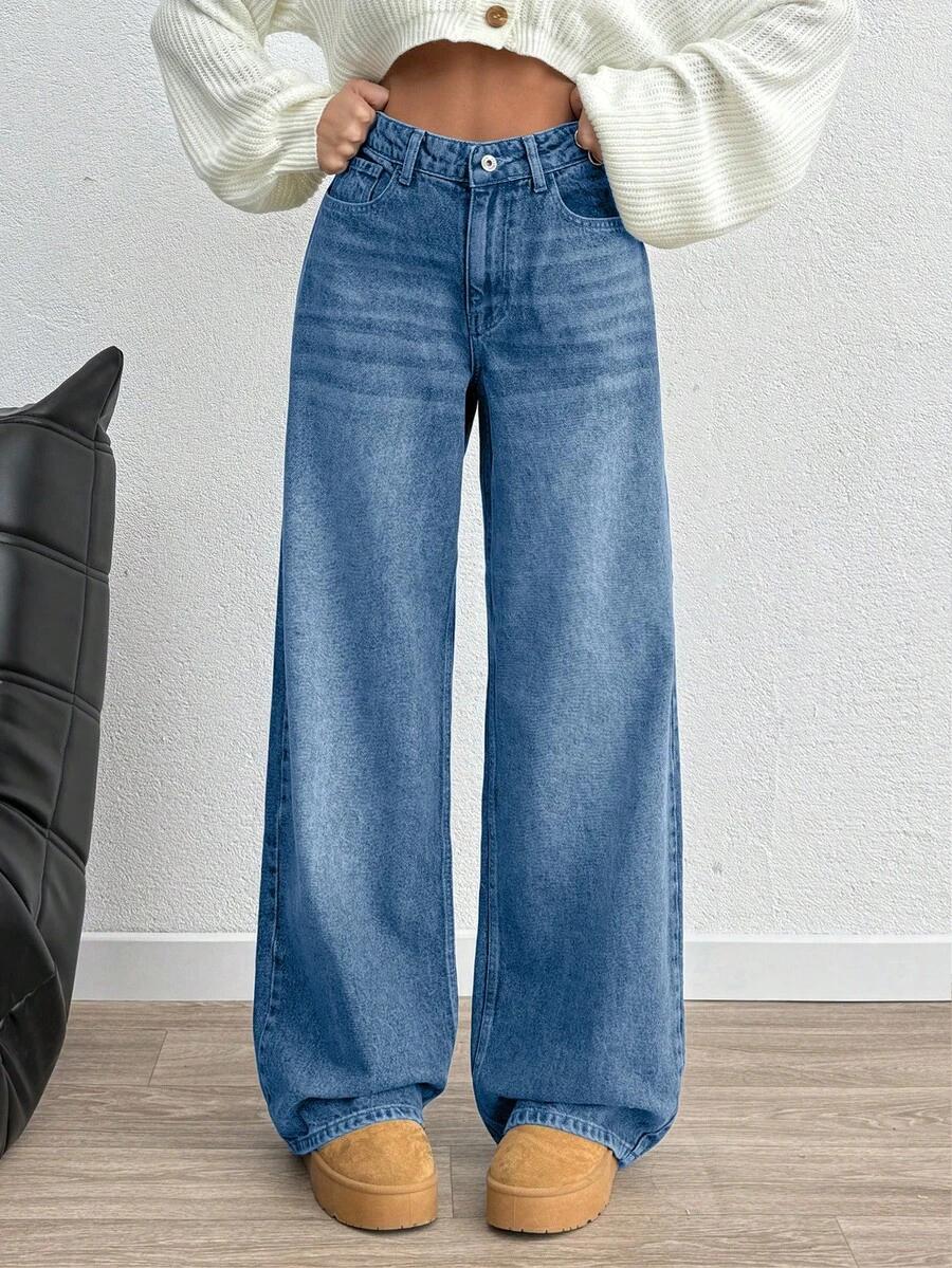 NIEBIESKIE SPODNIE JEANS