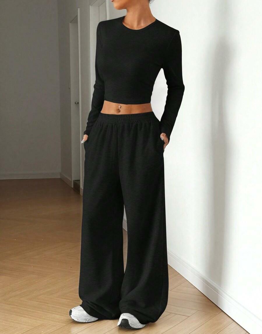 BLUZKA SPODNIE KOMPLET CASUAL