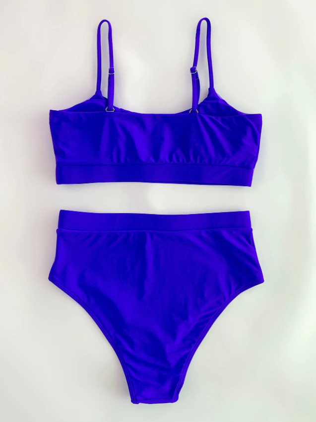 niebieski dół od bikini wysoki stan