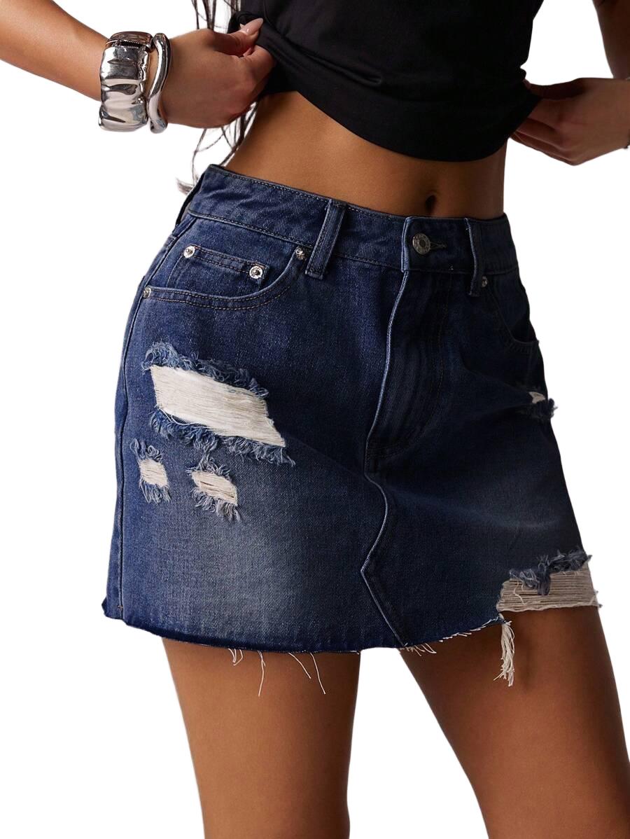 SPÓDNICA JEANSOWA MINI