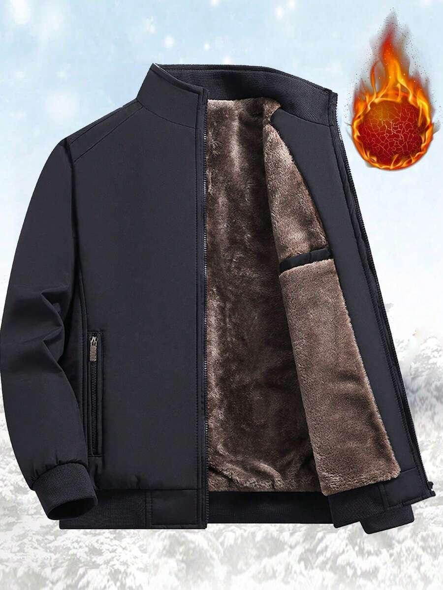 czarna OCIEPLANA KURTKA