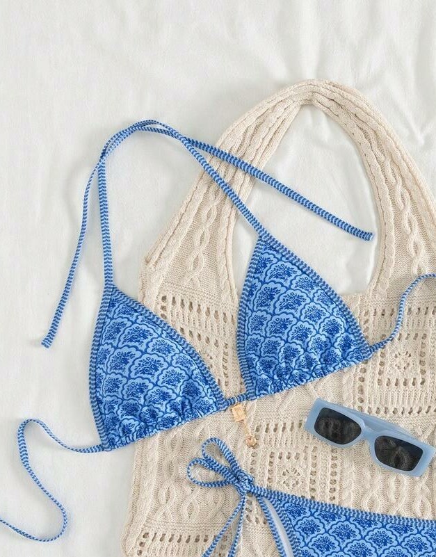góra od bikini wzór
