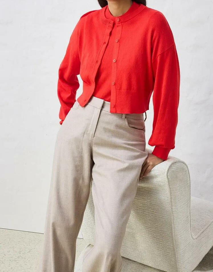 SWETER ROZPINANY Z DZIANINY