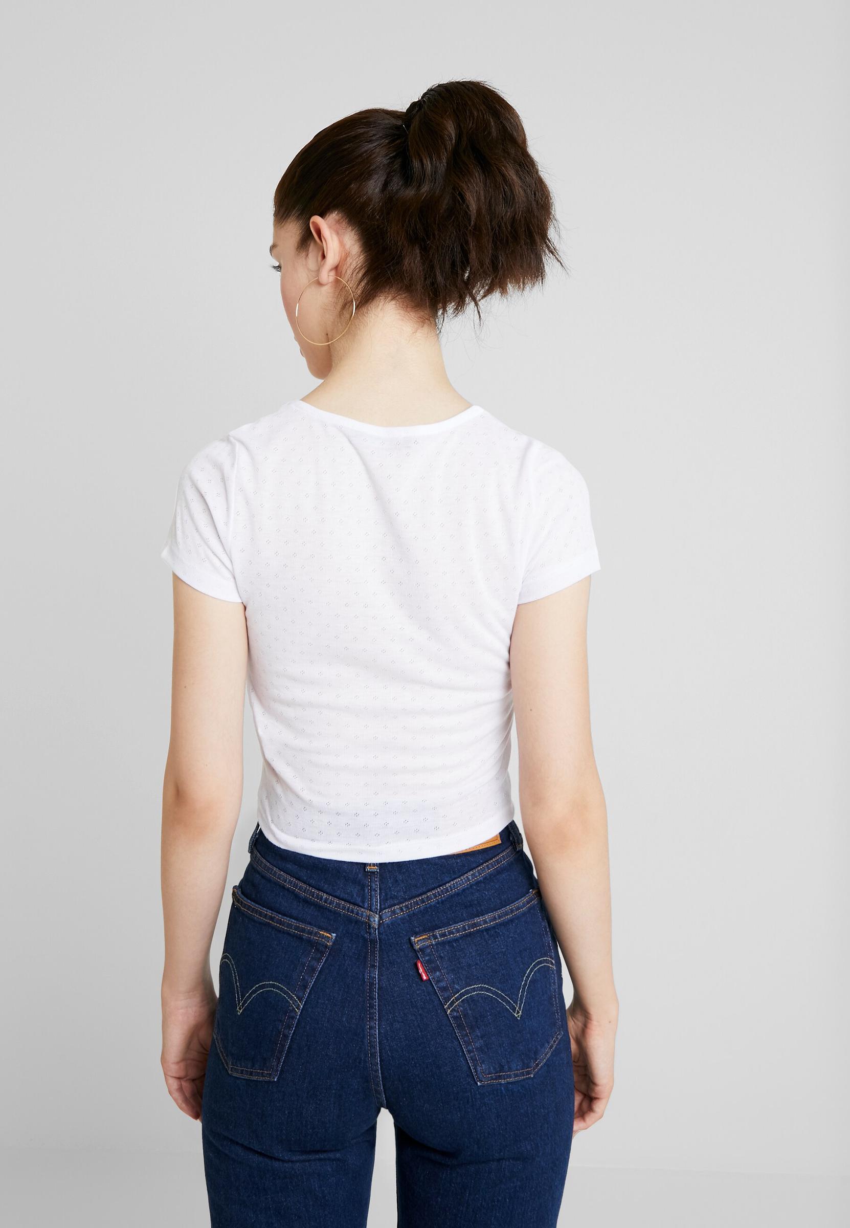 BIAŁY TOP CASUAL