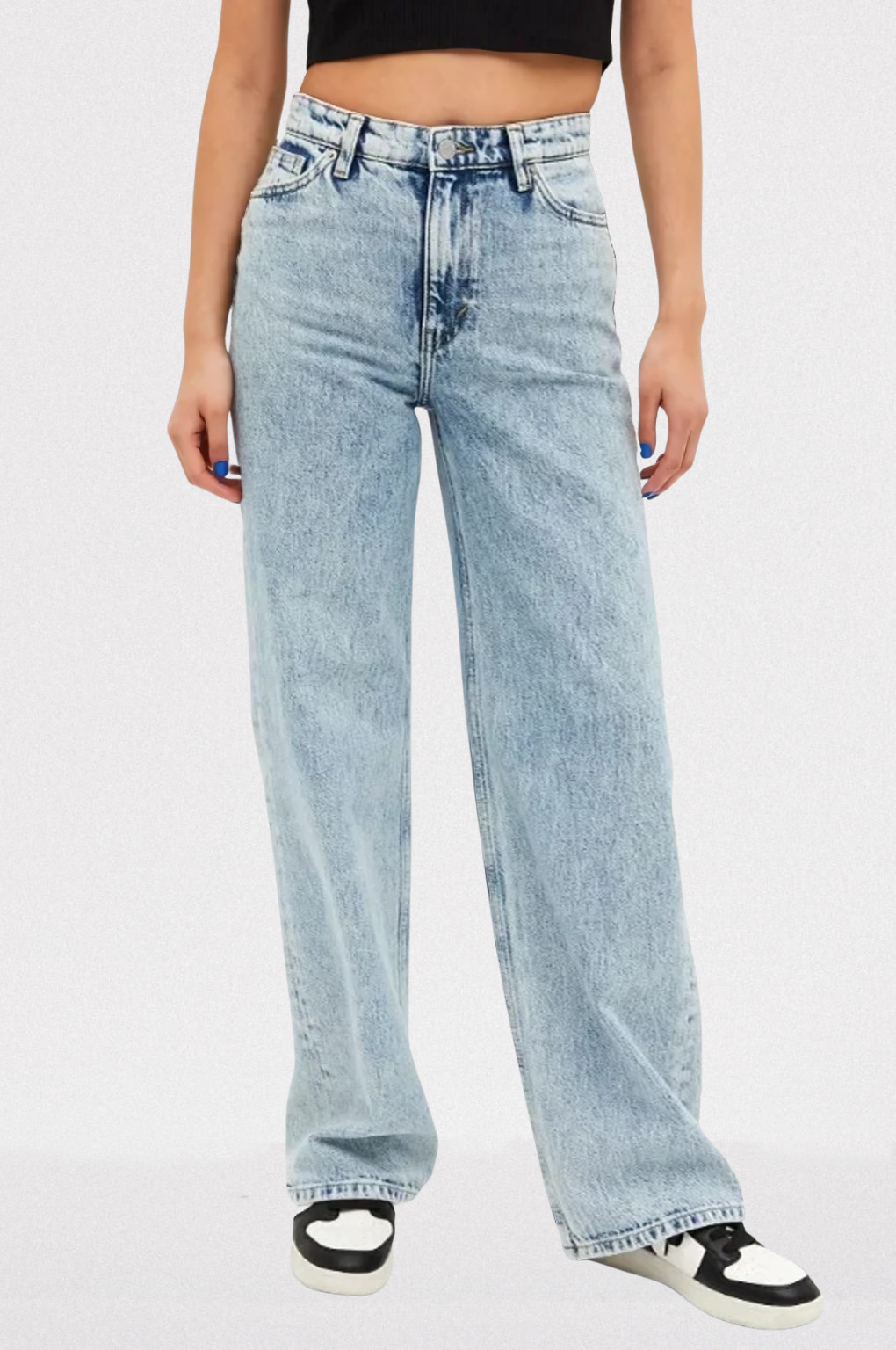 NIEBIESKIE SPODNIE JEANS