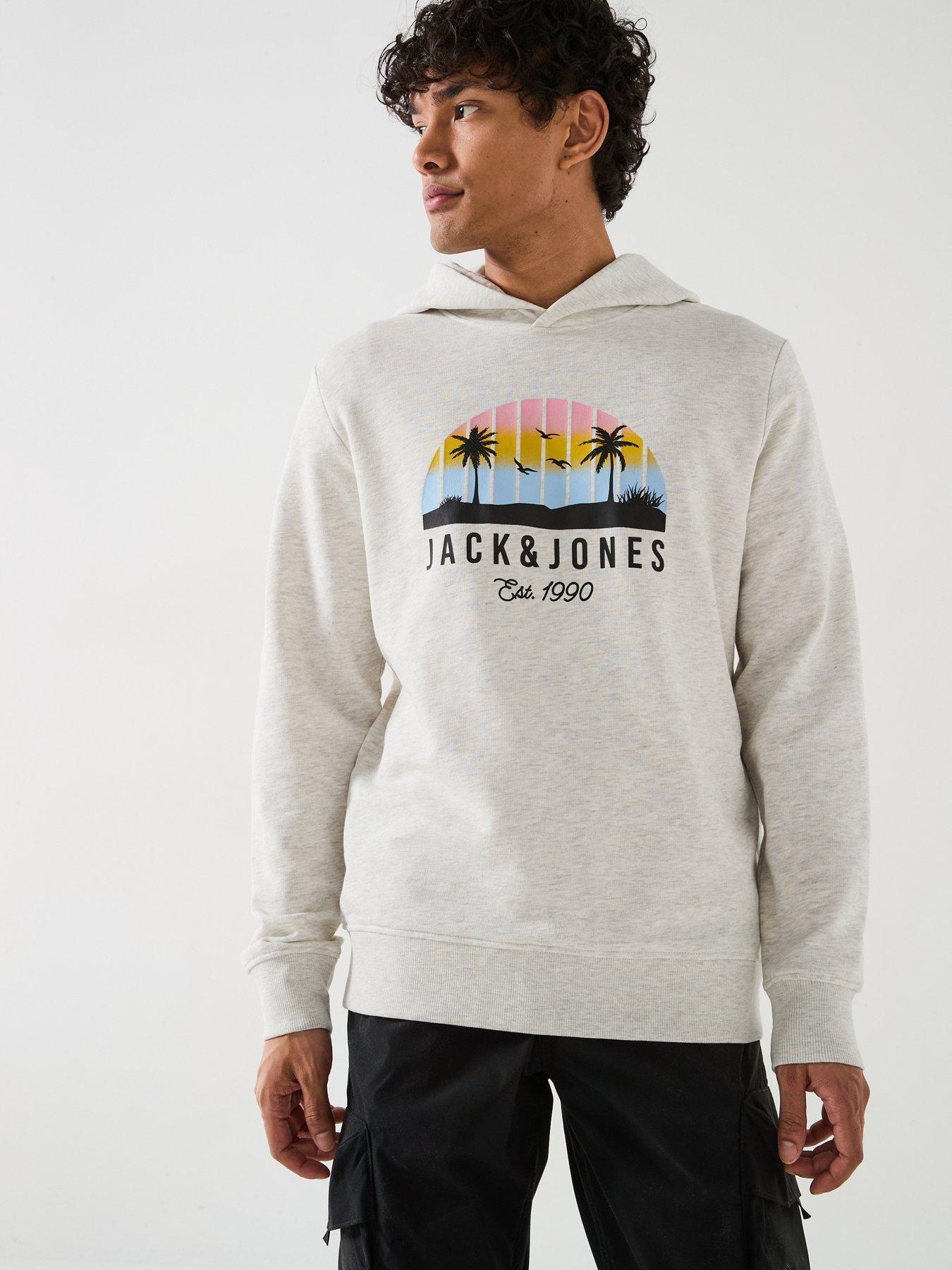 JACK&JONES BLUZA Z KAPTUREM PALM CIRCLE GRAPHIC 12269420