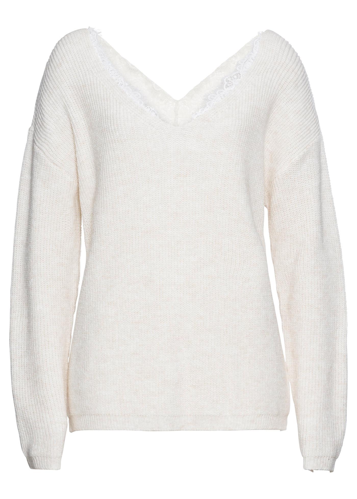 SWETER DAMSKI  Z KORONKA