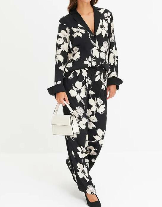 SPODNIE DAMSKIE CASUAL PALAZZO WZÓR