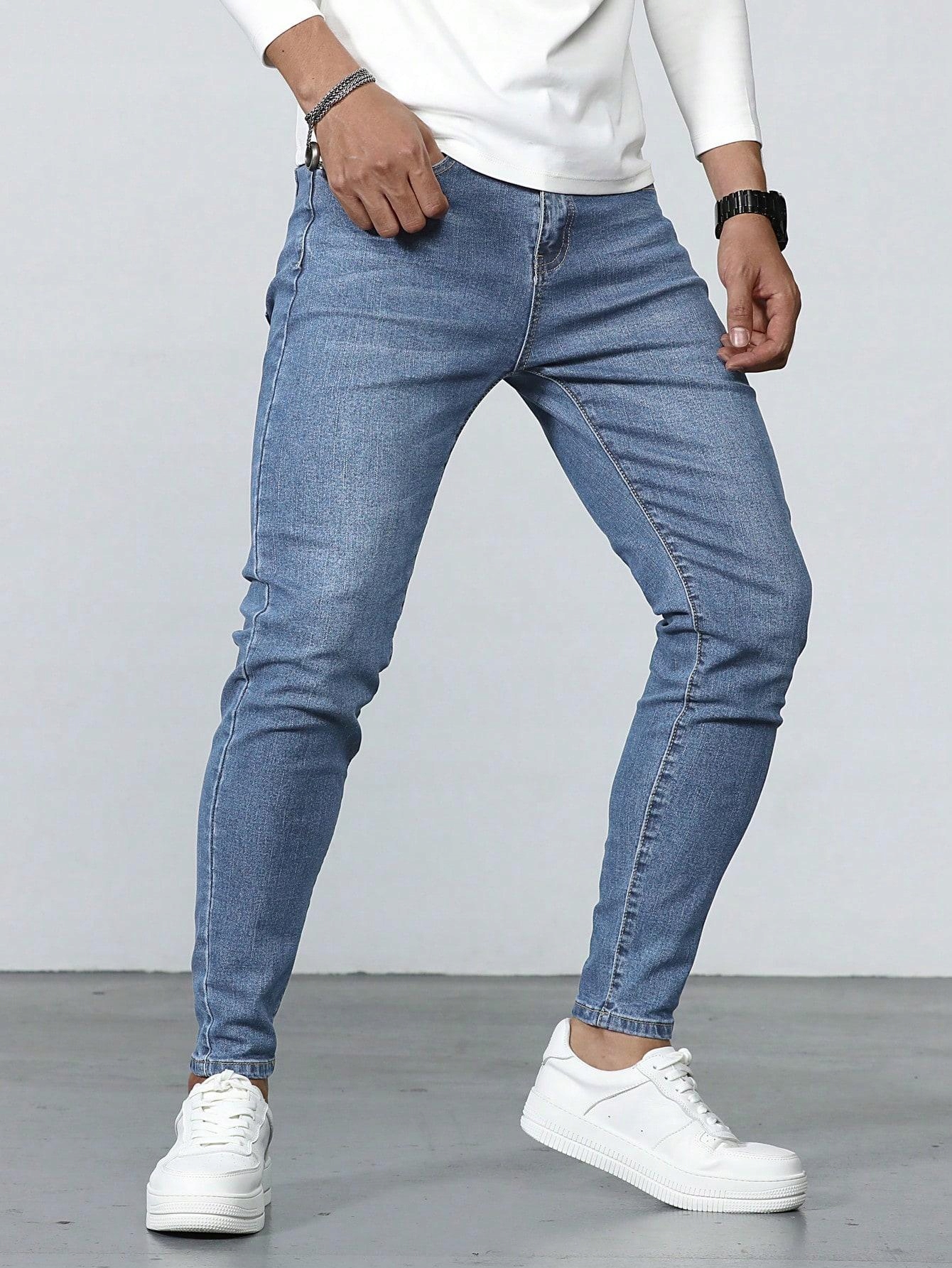 NIEBIESKIE SPODNIE JEANS