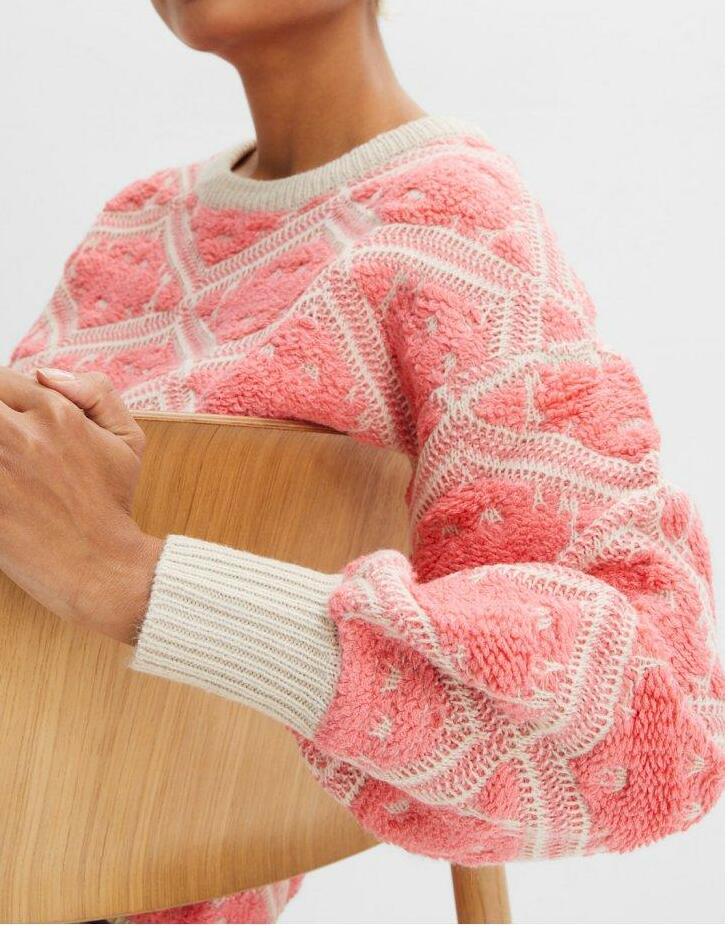 SWETER DZIANINOWY DAMSKI 