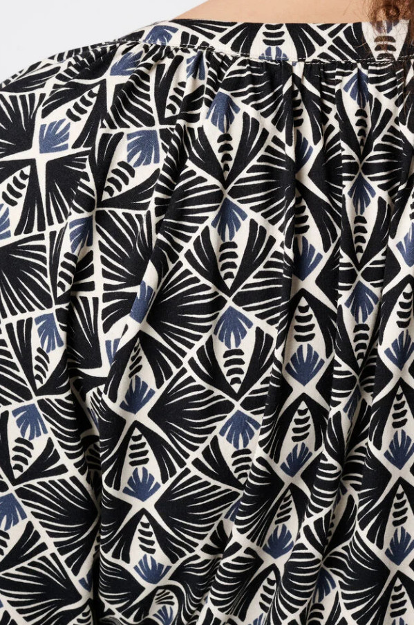 bluzka v-neck print