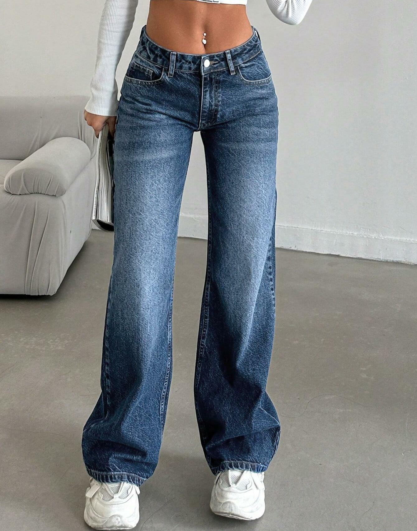 NIEBIESKIE SPODNIE JEANS 
